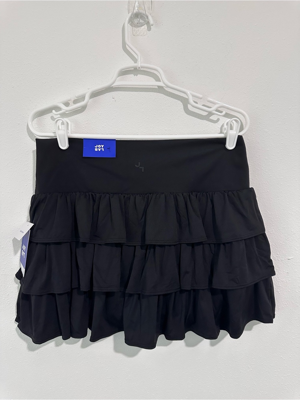 JoyLab Black Tiered Ruffle Mini Skort - Picture 8 of 11